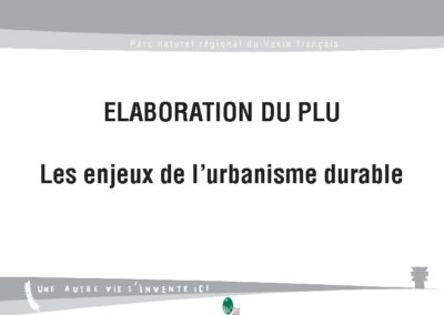Les enjeux du PLU