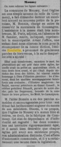 Extrait du journal "Le progrès de Seine-et-Oise" n° 103 - 23 octobre 1886 - Archives du Val d'Oise