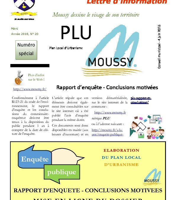 Moussy et Vous – Enquête publique PLU