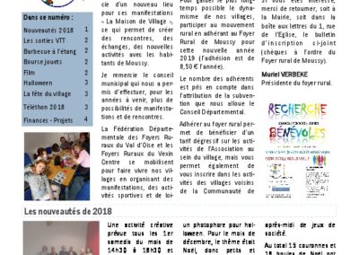 Le petit journal du foyer rural