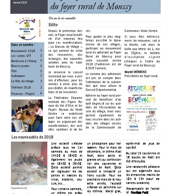 Le petit journal du foyer rural