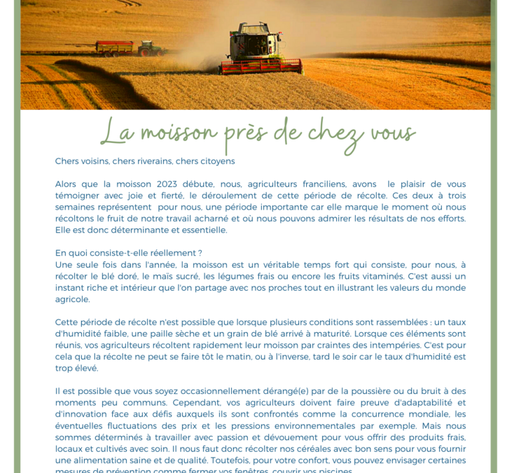 Moisson 2023