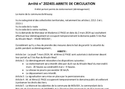 Arrêté 2024-01