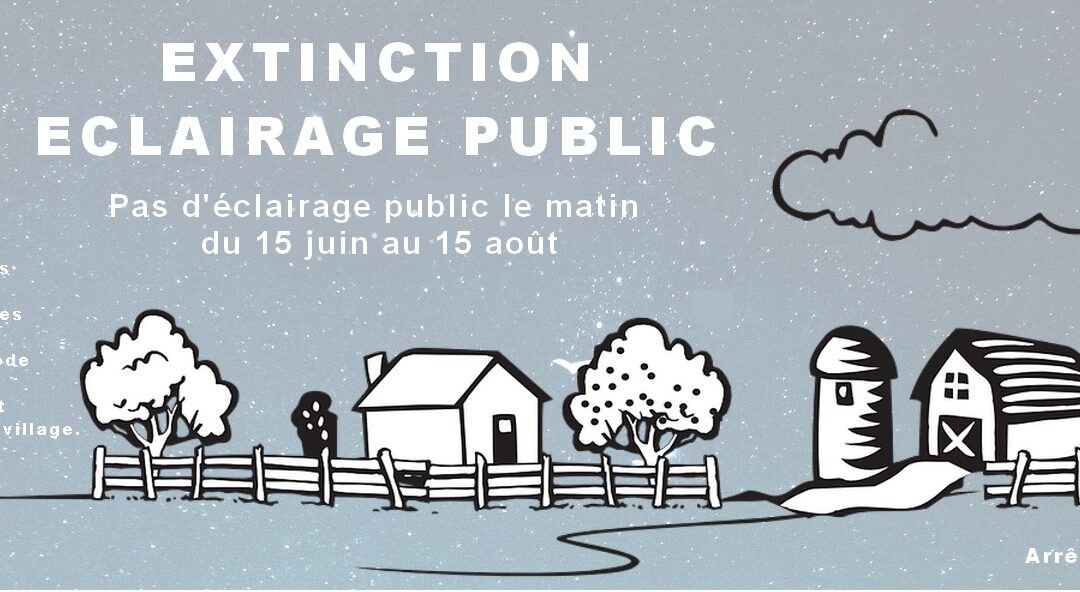 🌙 Réduction de l’éclairage public du 15 juin au 15 août 🌙