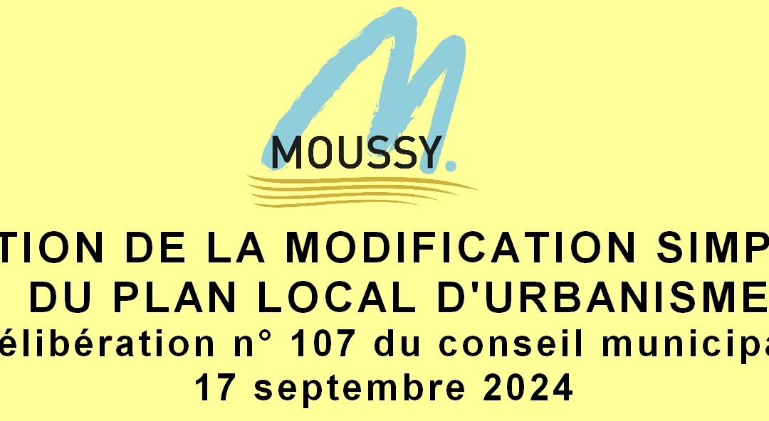Approbation de la modification simplifiée n°1 du PLU