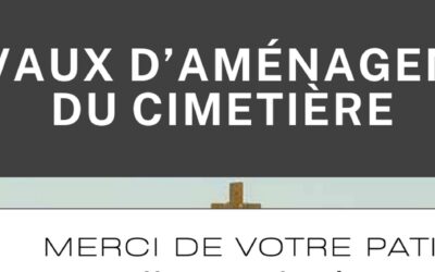 TRAVAUX D’AMÉNAGEMENT DU CIMETIÈRE