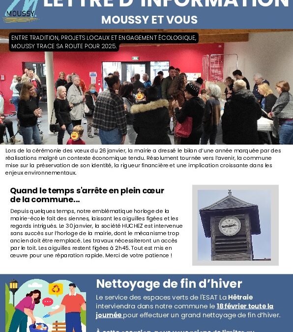 Lettre d’information – 15022025