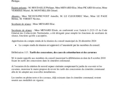 PV du 15 février 2025