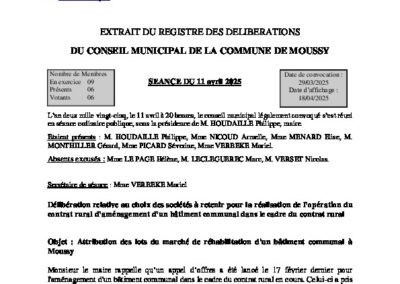 127-Validation marché aménagement bâtiment communal
