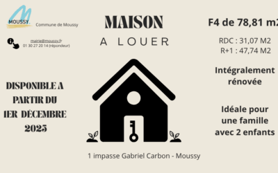 À Louer – Maison F4 rénovée