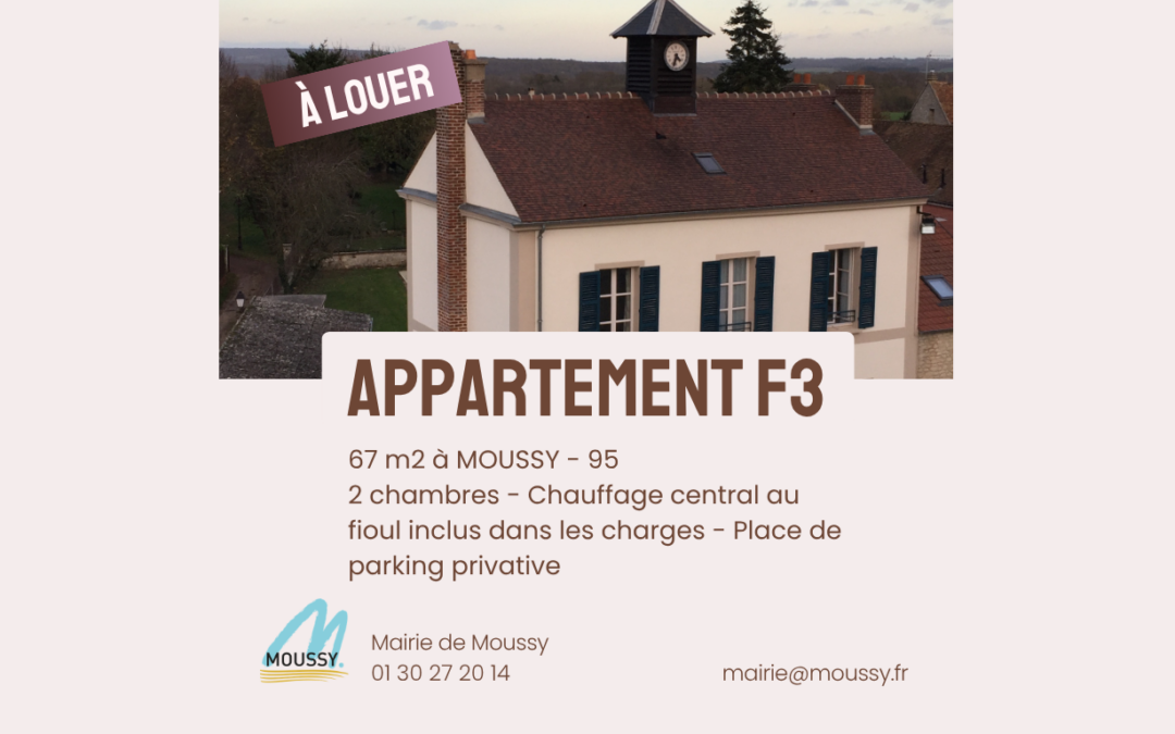 À LOUER – MOUSSY – F3 DE 67 M²